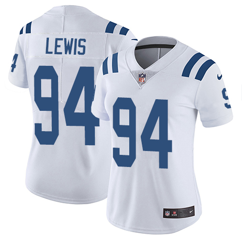 Indianapolis Colts 94 Limited Tyquan Lewis White Nike NFL Road Women Vapor Untouchable jerseys